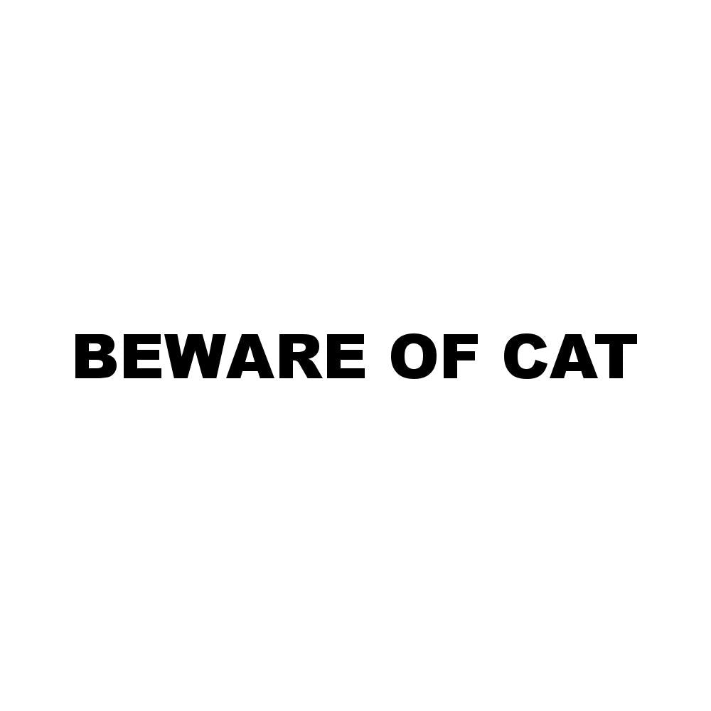 BEWARE OF CAT