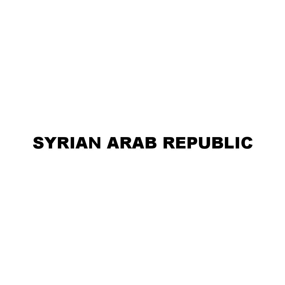 SYRIAN ARAB REPUBLIC