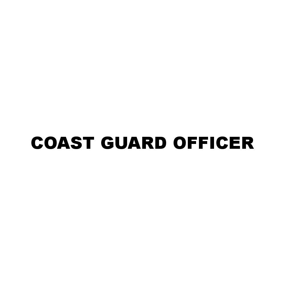 COAST GUARD OFFICER