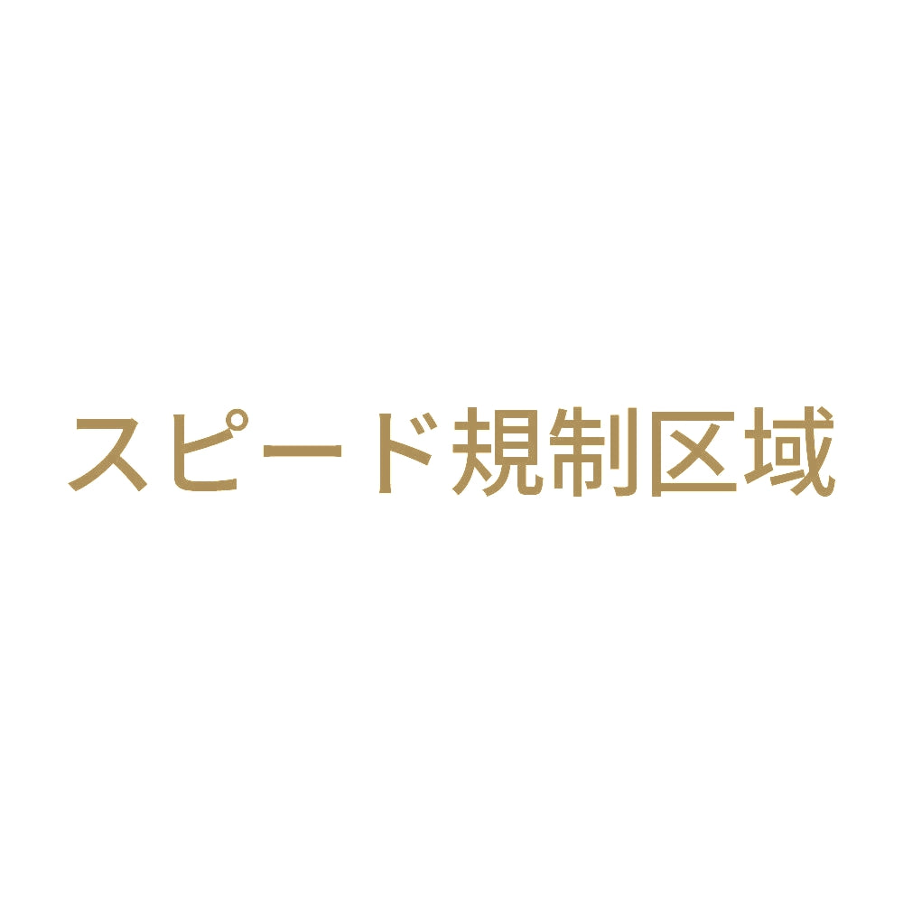 スピード規制区域