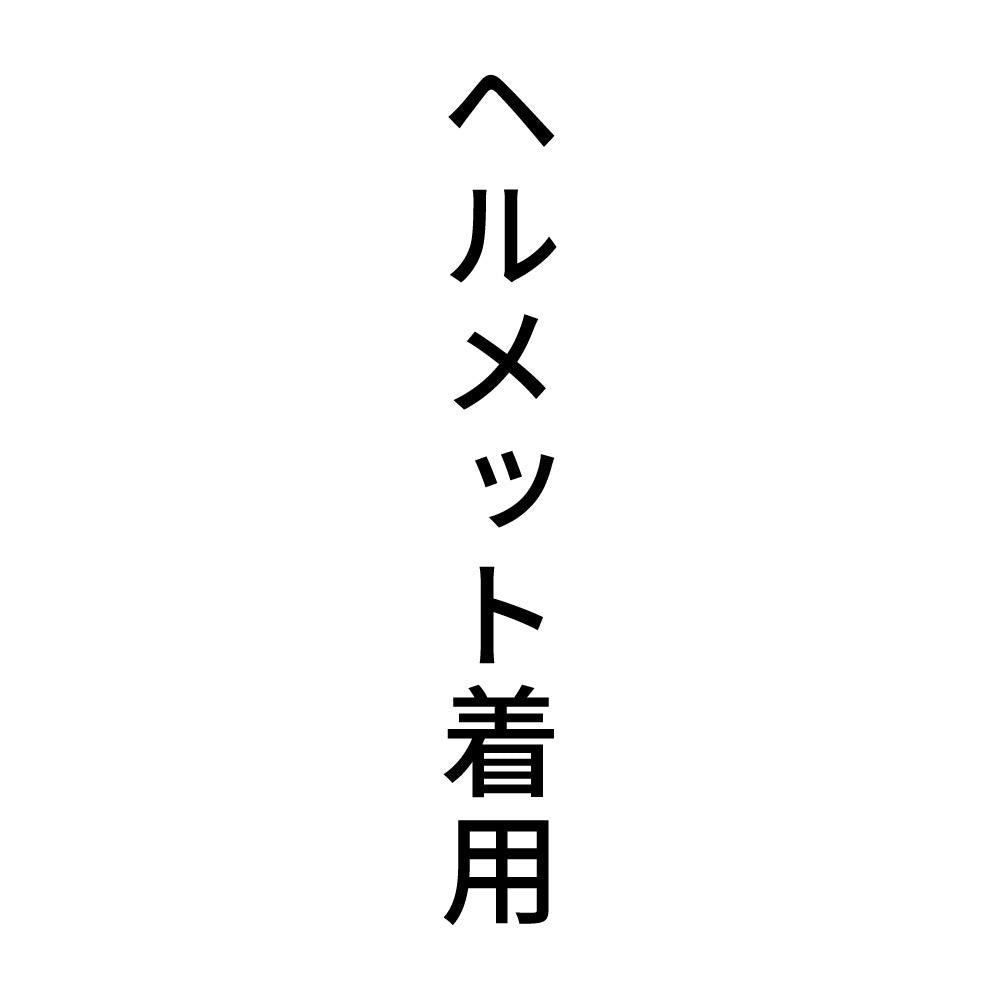 ヘルメット着用 縦