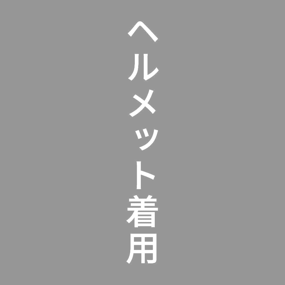 ヘルメット着用 縦