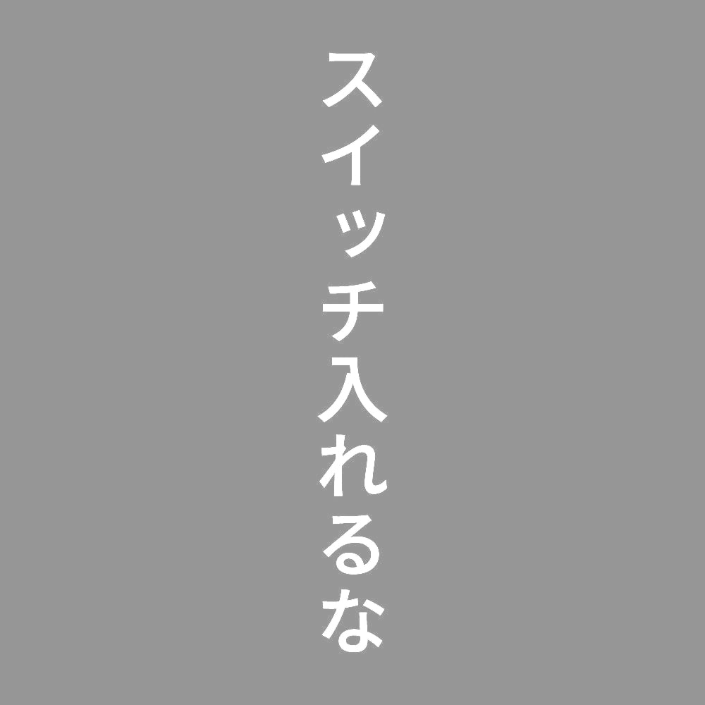 スイッチ入れるな 縦