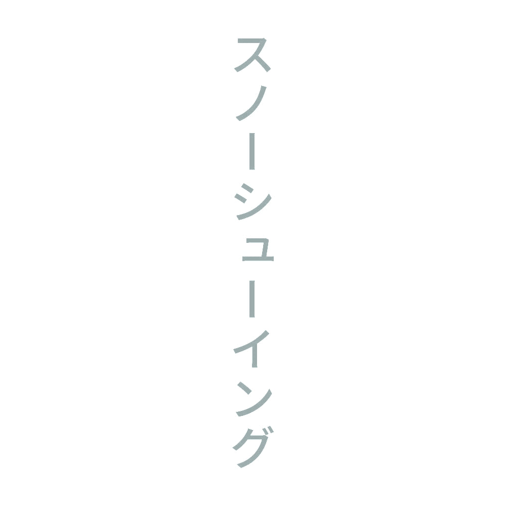スノーシューイング 縦