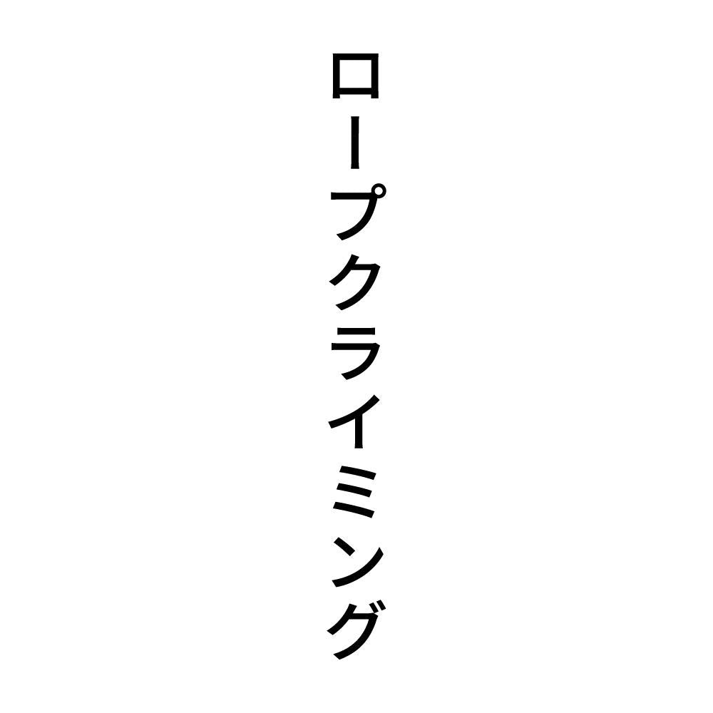 ロープクライミング 縦