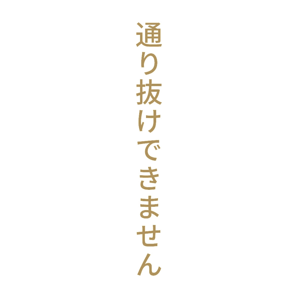 通り抜けできません 縦