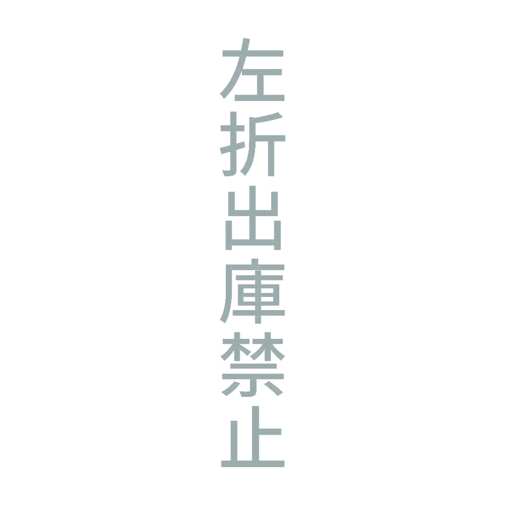 左折出庫禁止 縦