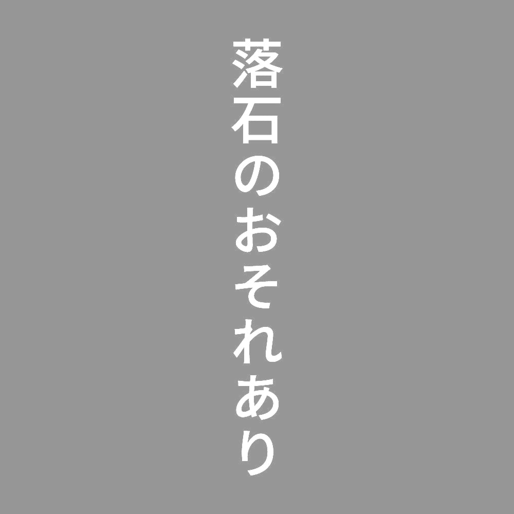 落石のおそれあり 縦