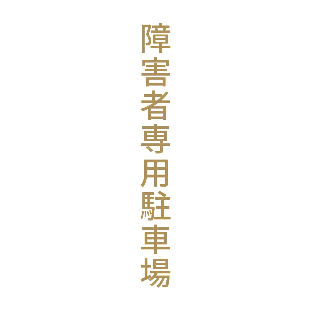 障害者専用駐車場 縦