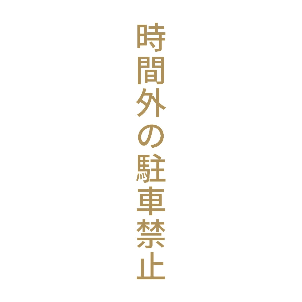 時間外の駐車禁止 縦