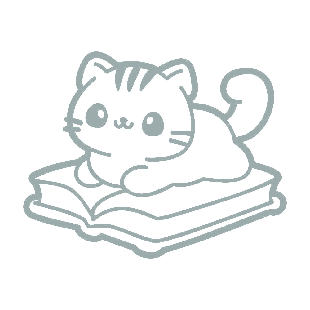 本の上に乗るネコ 10