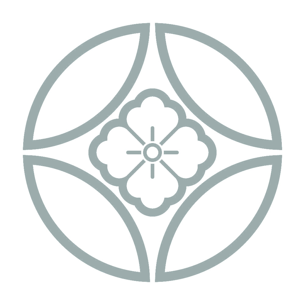 陰七宝に花角紋 10
