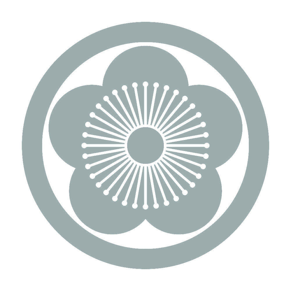 丸に向こう梅紋 10