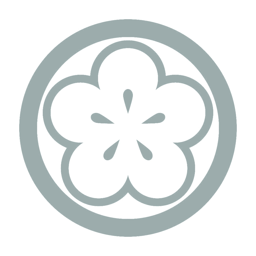 丸に陰光琳向こう梅紋 10