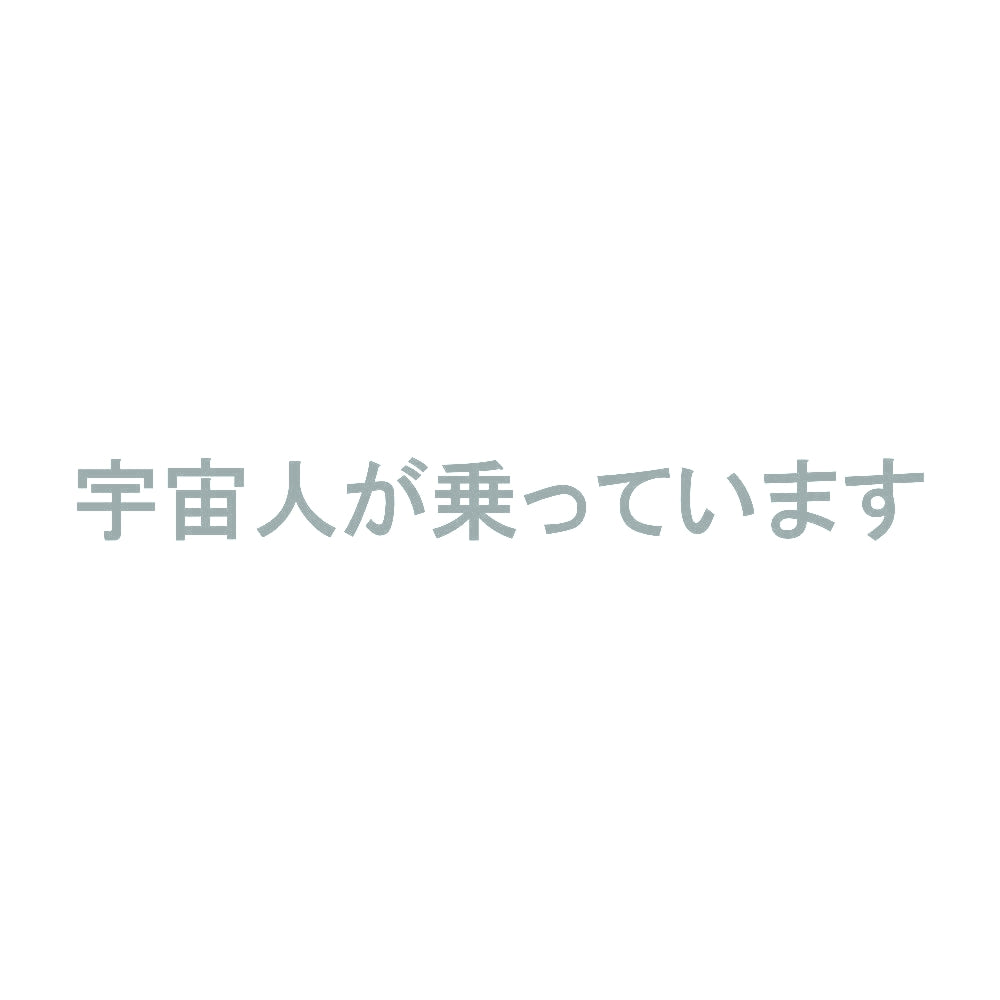 宇宙人が乗っています