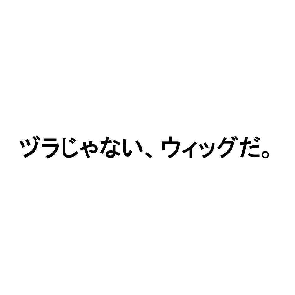 ヅラじゃない、ウィッグだ。