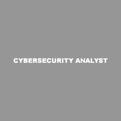 CYBERSECURITY ANALYST