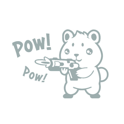 銃を撃つハムスター Pow