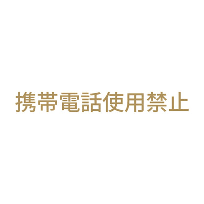 携帯電話使用禁止 (A)