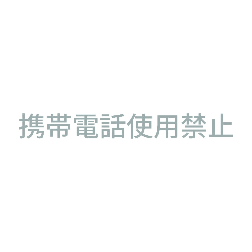 携帯電話使用禁止 (A)