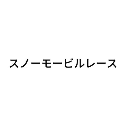 スノーモービルレース