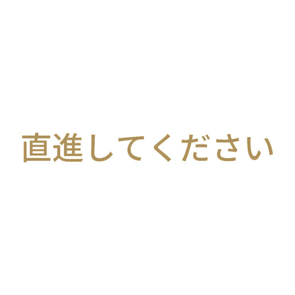 直進してください