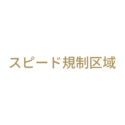 スピード規制区域