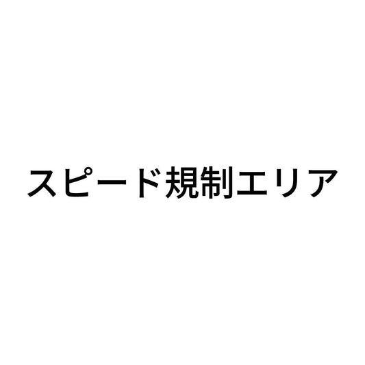 スピード規制エリア