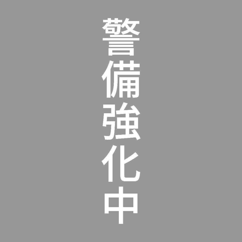 警備強化中 縦