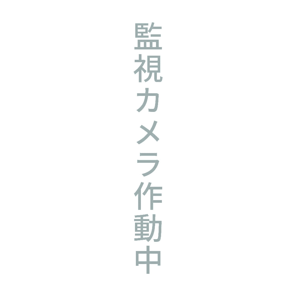 監視カメラ作動中 縦
