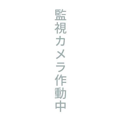 監視カメラ作動中 縦