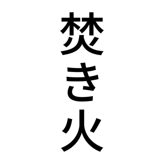 焚き火 縦