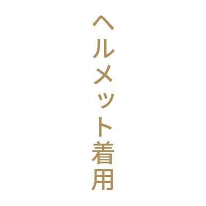 ヘルメット着用 縦