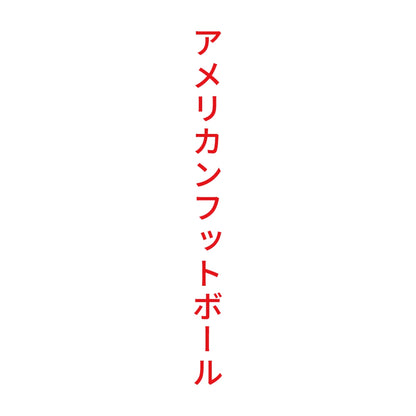 アメリカンフットボール 縦