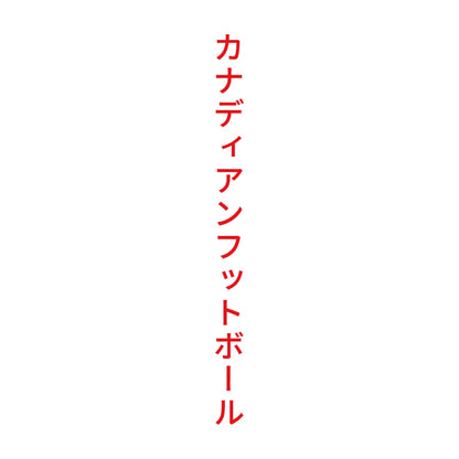 カナディアンフットボール 縦