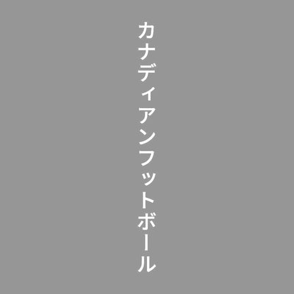 カナディアンフットボール 縦