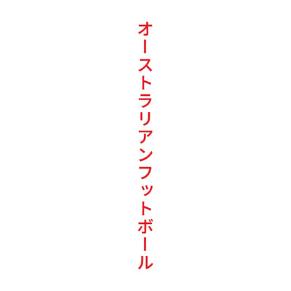 オーストラリアンフットボール 縦