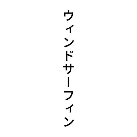 ウィンドサーフィン 縦