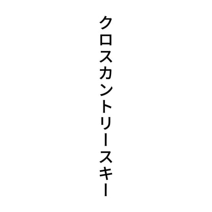 クロスカントリースキー 縦