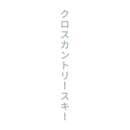 クロスカントリースキー 縦