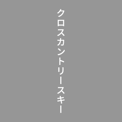 クロスカントリースキー 縦