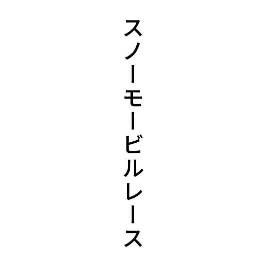 スノーモービルレース 縦