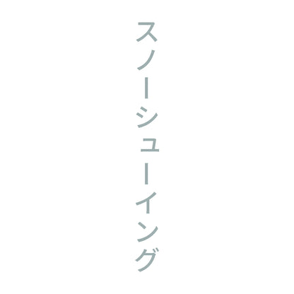 スノーシューイング 縦