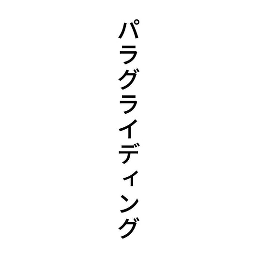 パラグライディング 縦
