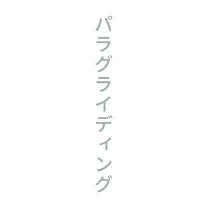 パラグライディング 縦