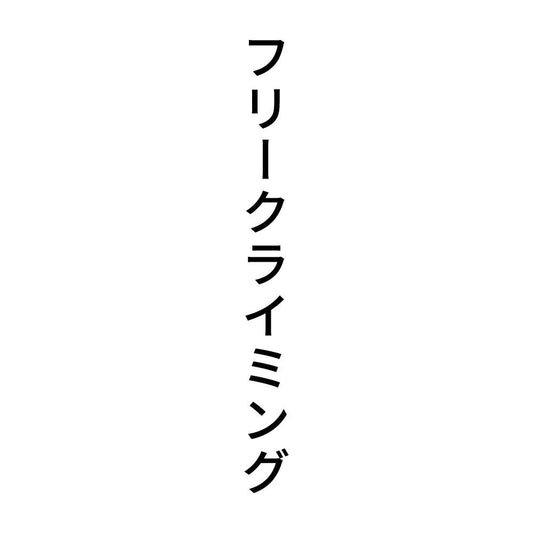 フリークライミング 縦