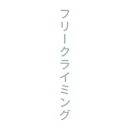 フリークライミング 縦