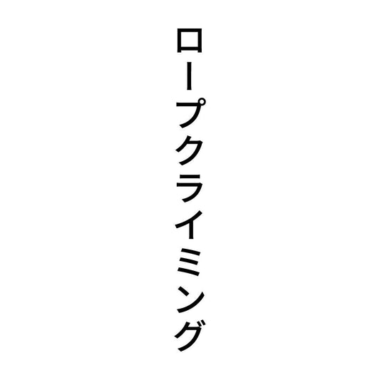 ロープクライミング 縦