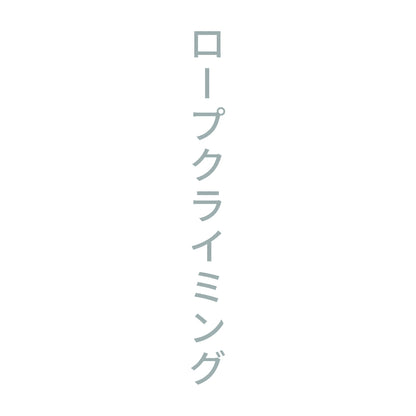 ロープクライミング 縦