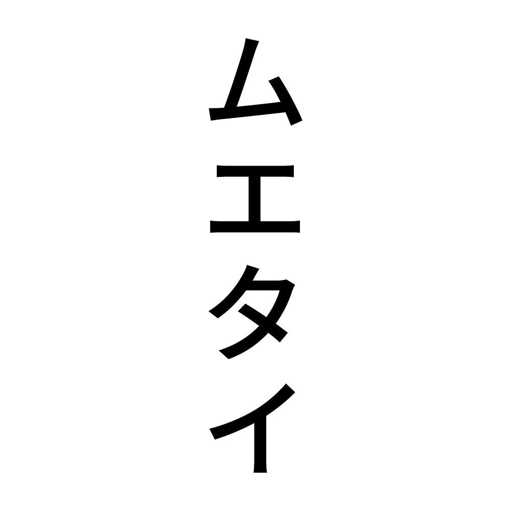 ムエタイ 縦